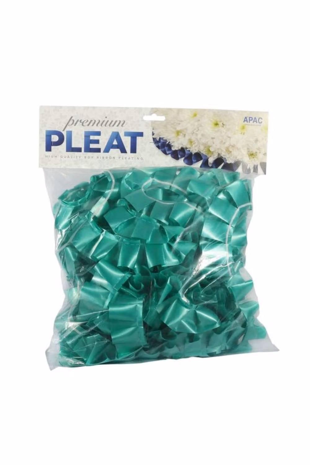 KDMD Premium Emerald Green Pleat Ribbon, 50mm x 10m – 2