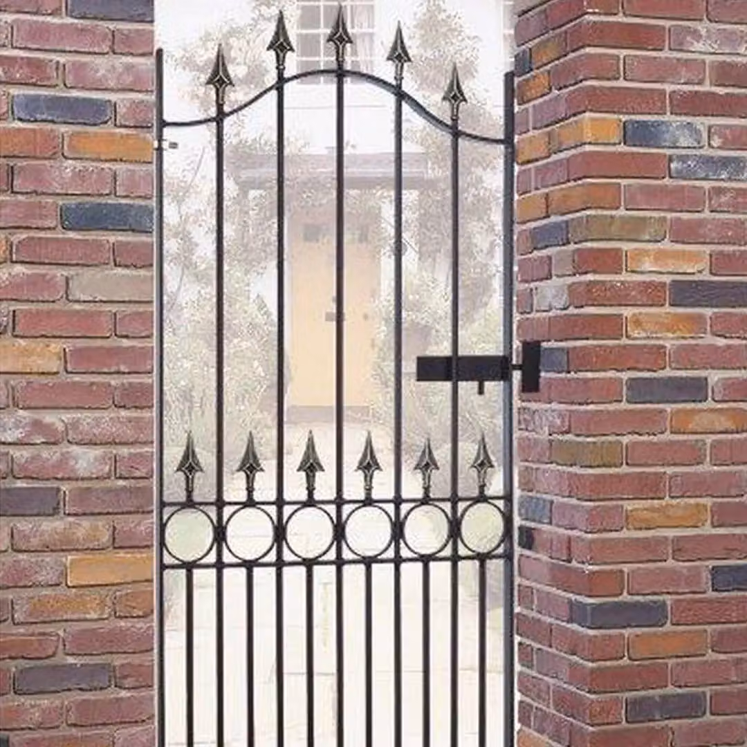 Burbage Iron Craft Balmoral Spear Top Single Swing Gate, Black, W: 91.4 cm, H: 190.5 cm – 2