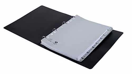 Exacompta Grey PP Printed Indices for A4 Documents, 20 Pre-Punched Polypropylene Divider Parts (1-20) – 2