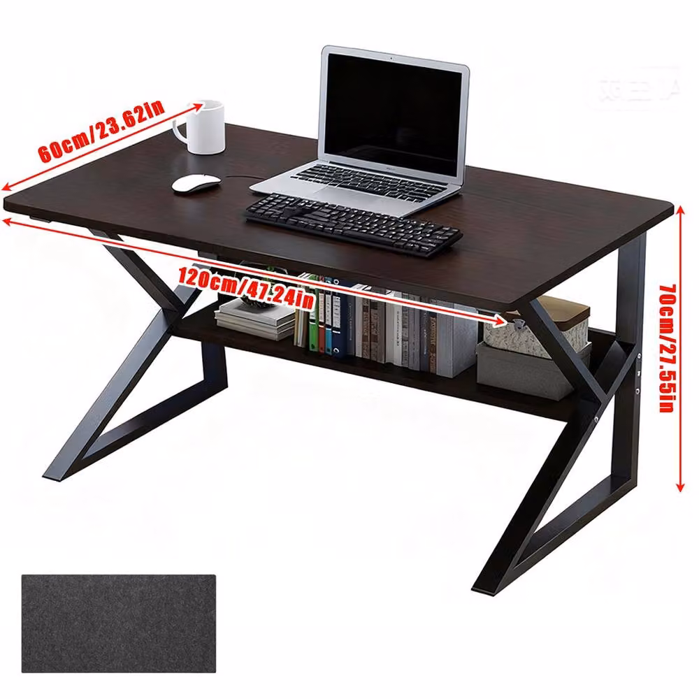 FORGEVIO Black Computer Desk for Home Office – 2