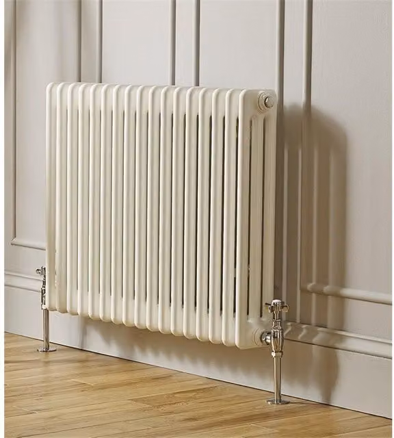 Clifton White Horizontal 3 Column Radiator H 60 cm x W 83 cm