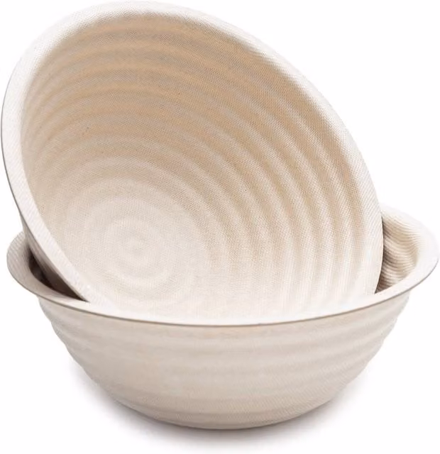 Brod & Taylor Banneton Boule Round Bamboo Bread Proofing Basket in Beige – 1