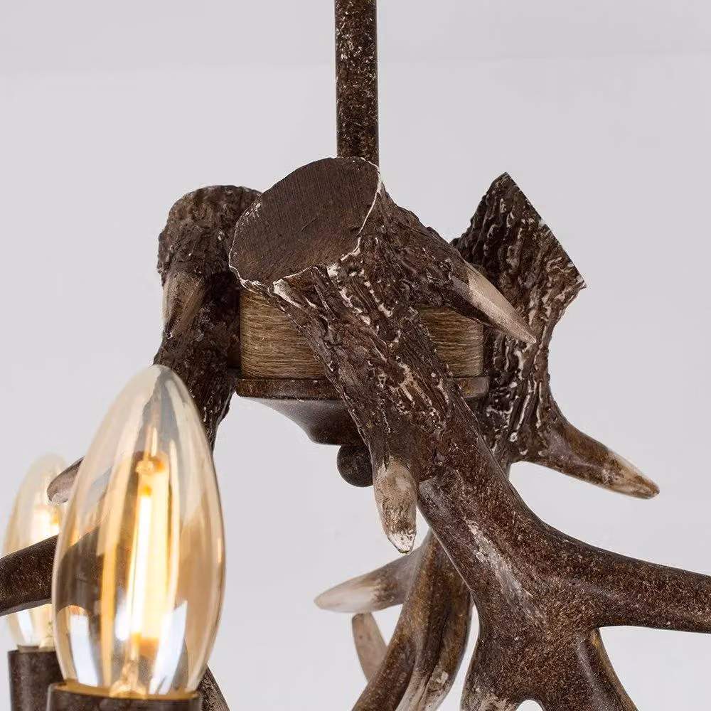ValueLights Caribou Antler 3 Way Brown Ceiling Bar Light – 3