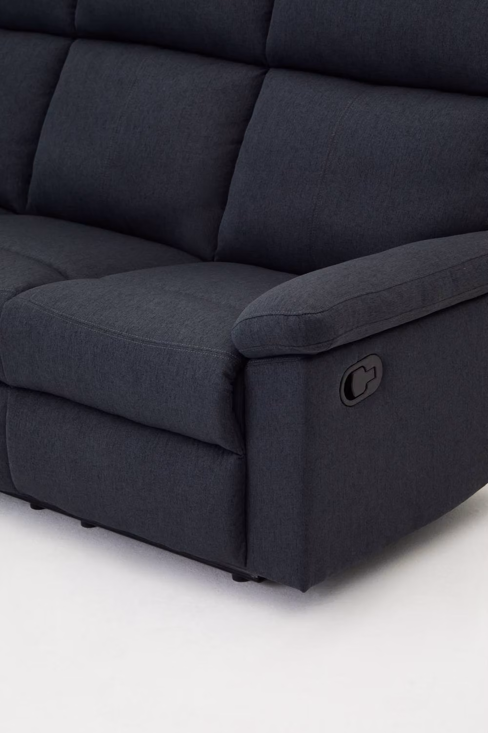 Home Detail Brody 3 Seater Manual Recliner Sofa in Grey Fabric – 3