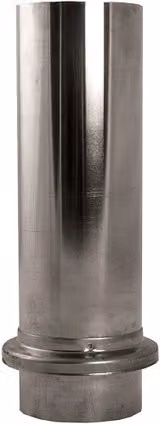 Lindab Majestic Steel Drain Shoe, 120mm, Silver Galvanised Steel