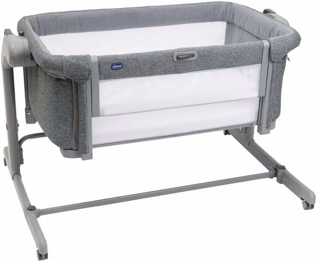 Chicco Next2Me Magic Evo Bedside Crib in Grey