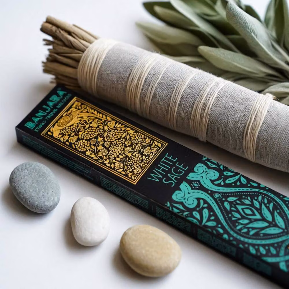 KDMD Banjara Extra Long White Sage Smudge Stick for Cleansing and Meditation in Grey – 2