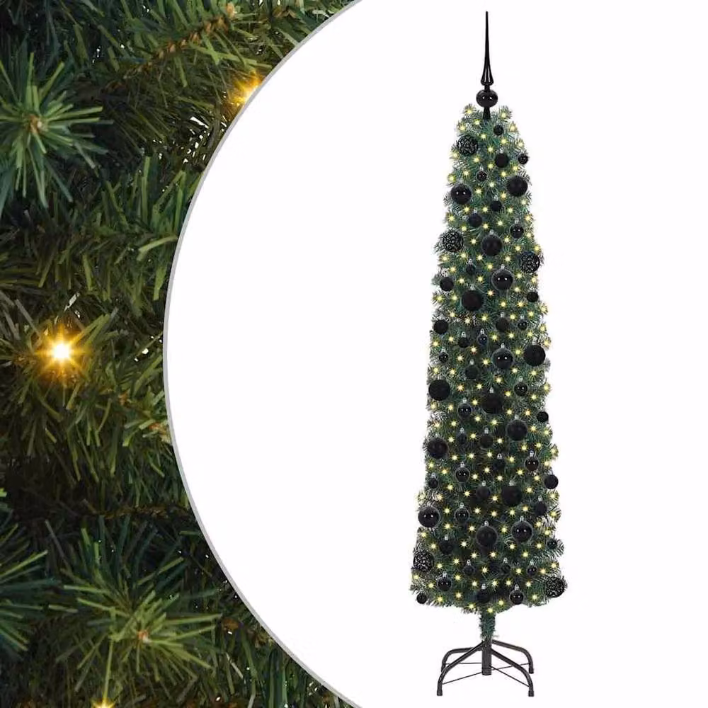 Berkfield Home Artificial Christmas Tree with 300 LEDs, Green, Height: 180 cm – 2