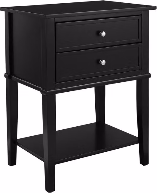 Franklin Square Accent Table in Black, Height: 71.8 cm