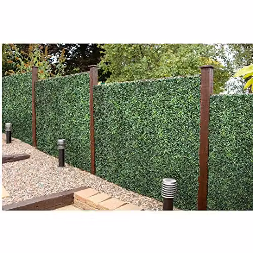 Best Artificial Green Boxwood Topiary Hedging Dense Screening Panel, W/D/H: 50 x 50 x 50 cm