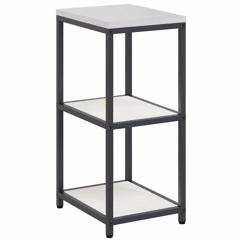 Berkfield Home Modern White Steel Kitchen Storage Shelf – 3