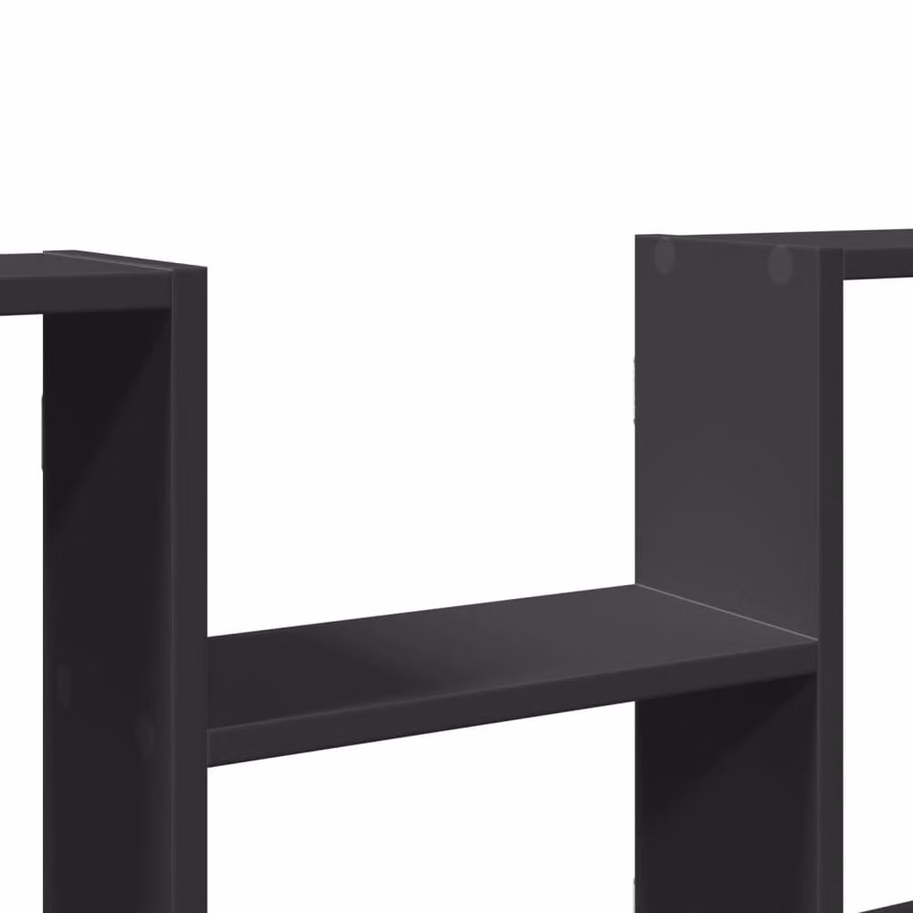 Berkfield Home Wall Mounted Black MDF Shelf W/D/H: 99 x 15 x 60 cm – 3