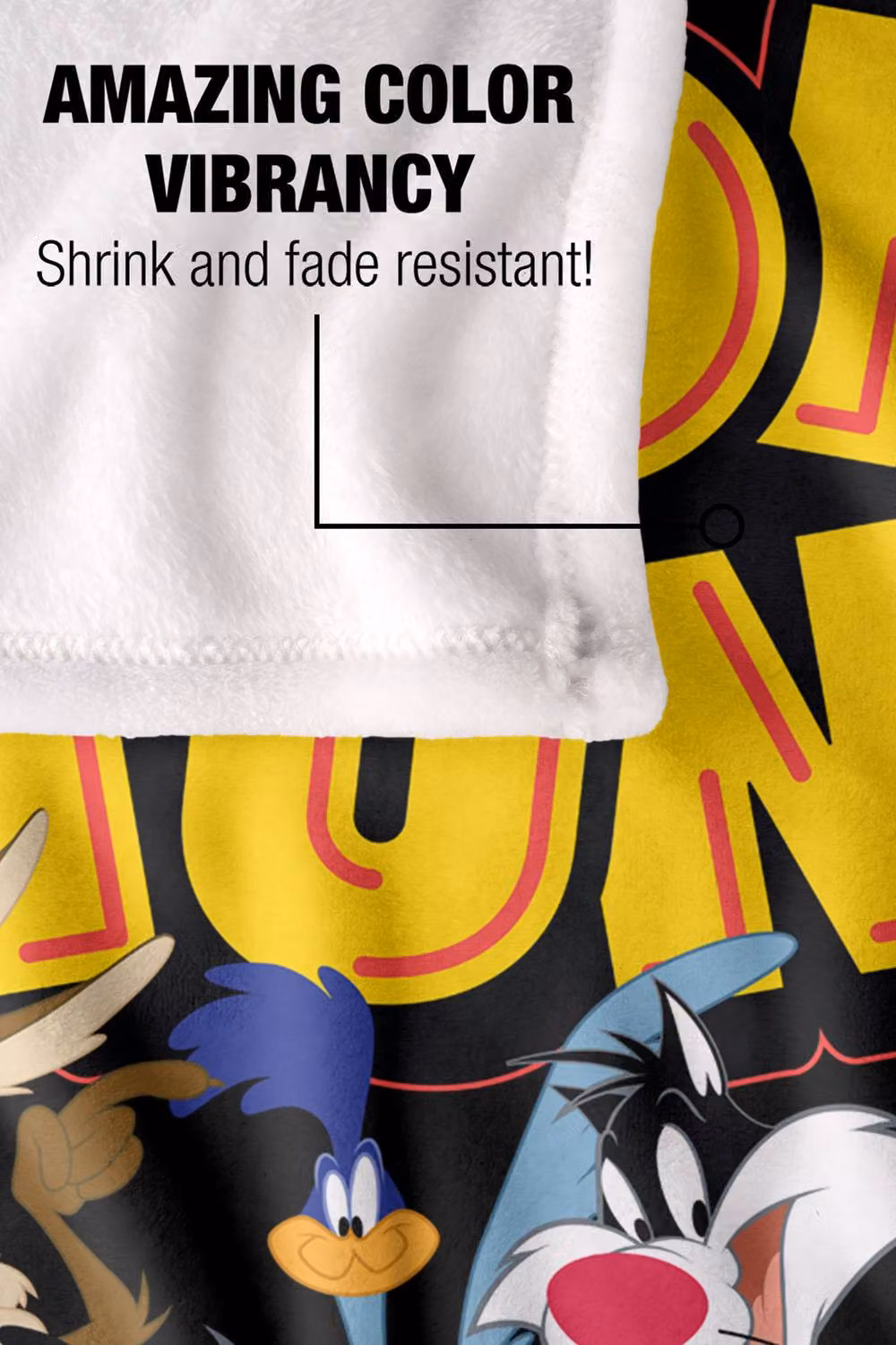 LOGOVISION Looney Tunes Group Silky Touch Super Soft Fleece Throw Blanket, Multicolour, W: 152 cm, D: 127 cm – 9