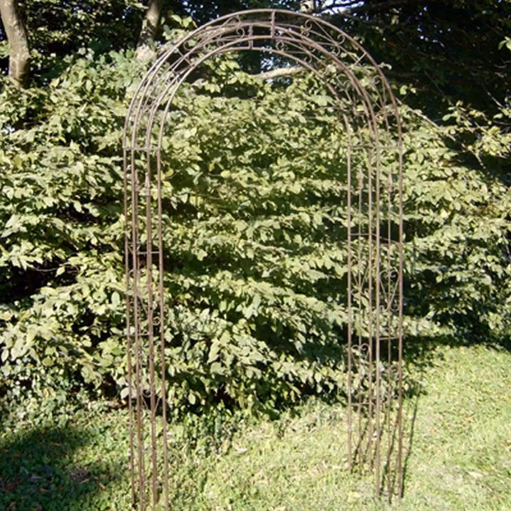 Ascalon Design Ltd Rustic Arch in Brown Metal, H 221 x W 38 x D 38 cm – 2