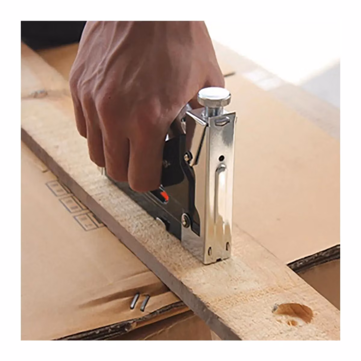 Lumberjack 3 in 1 Heavy Duty Staple and Nail Gun Tacker in Silver – 3