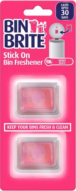 Bin Brite Stick On Bin Freshener Berry Blast Pink