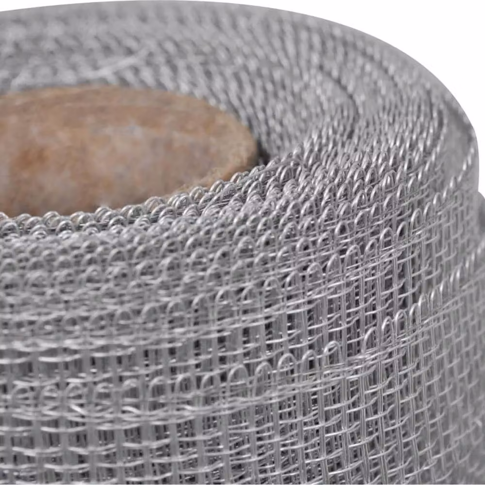 Berkfield Home Silver Aluminium Mesh Screen, W: 100 cm, H: 500 cm – 2