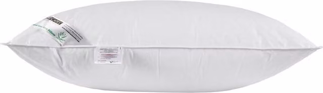 Homescapes Aloe Vera Hypoallergenic Microfibre Pillow with Cotton Cover, White, W/D/H: 48 x 74 cm