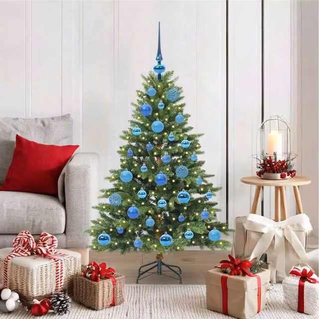 Berkfield Home Artificial Green Christmas Tree with 150 LEDs, Height: 120 cm – 1