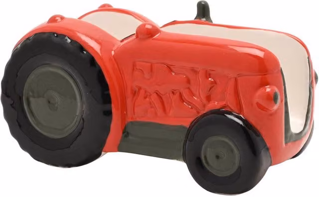 Country Living Red Ceramic Tractor Napkin Holder
