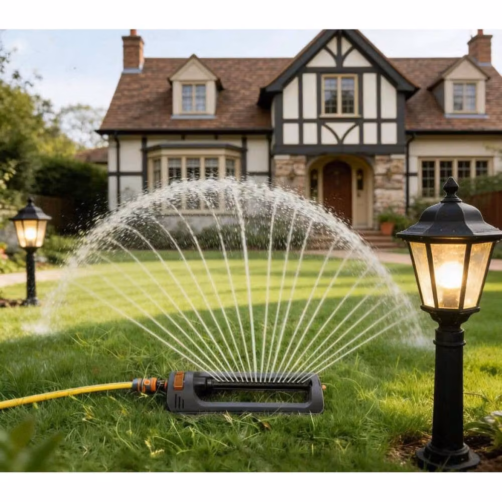 Kelvenix Oscillating Sprinkler in Grey, Hozelock Compatible, 100g – 4