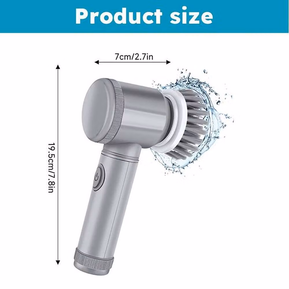 EONLION Electric Spin Scrubber Cleaning Brush in Silver – 2