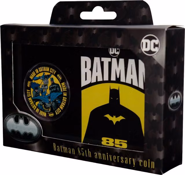 Batman 85th Anniversary Limited Edition Collectible Metal Coin in Multicolour Bronze