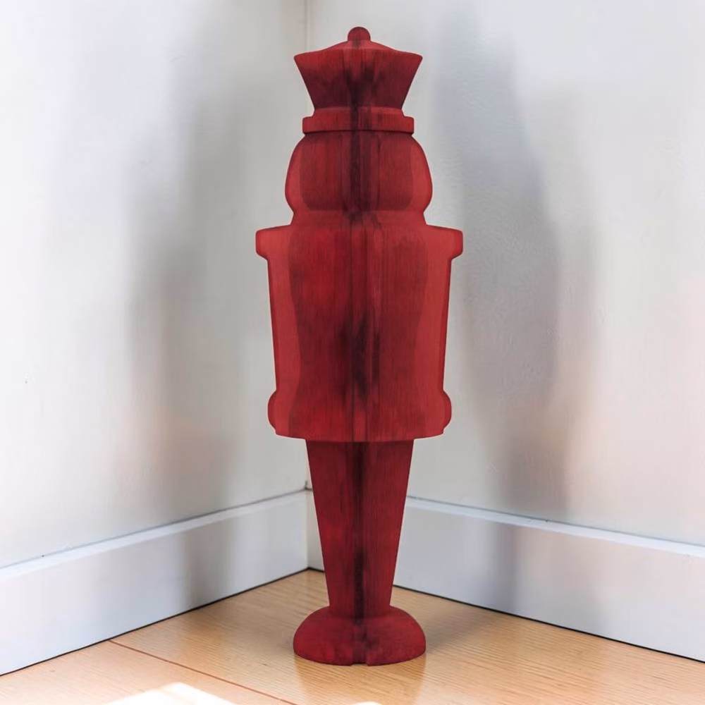 Four Candle Red Paper Nutcracker Christmas Decoration, Height: 100 cm – 2