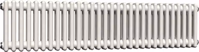 Lux Heat Horizontal Column Radiator in Antique White, 2 Column, H 137 cm x W 30 cm