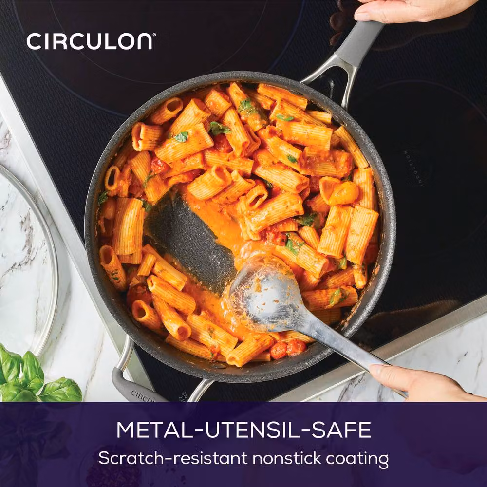 Circulon ScratchDefense Extreme 4 Piece Non Stick Sauté, Frying and Saucepan Set in Grey – 2
