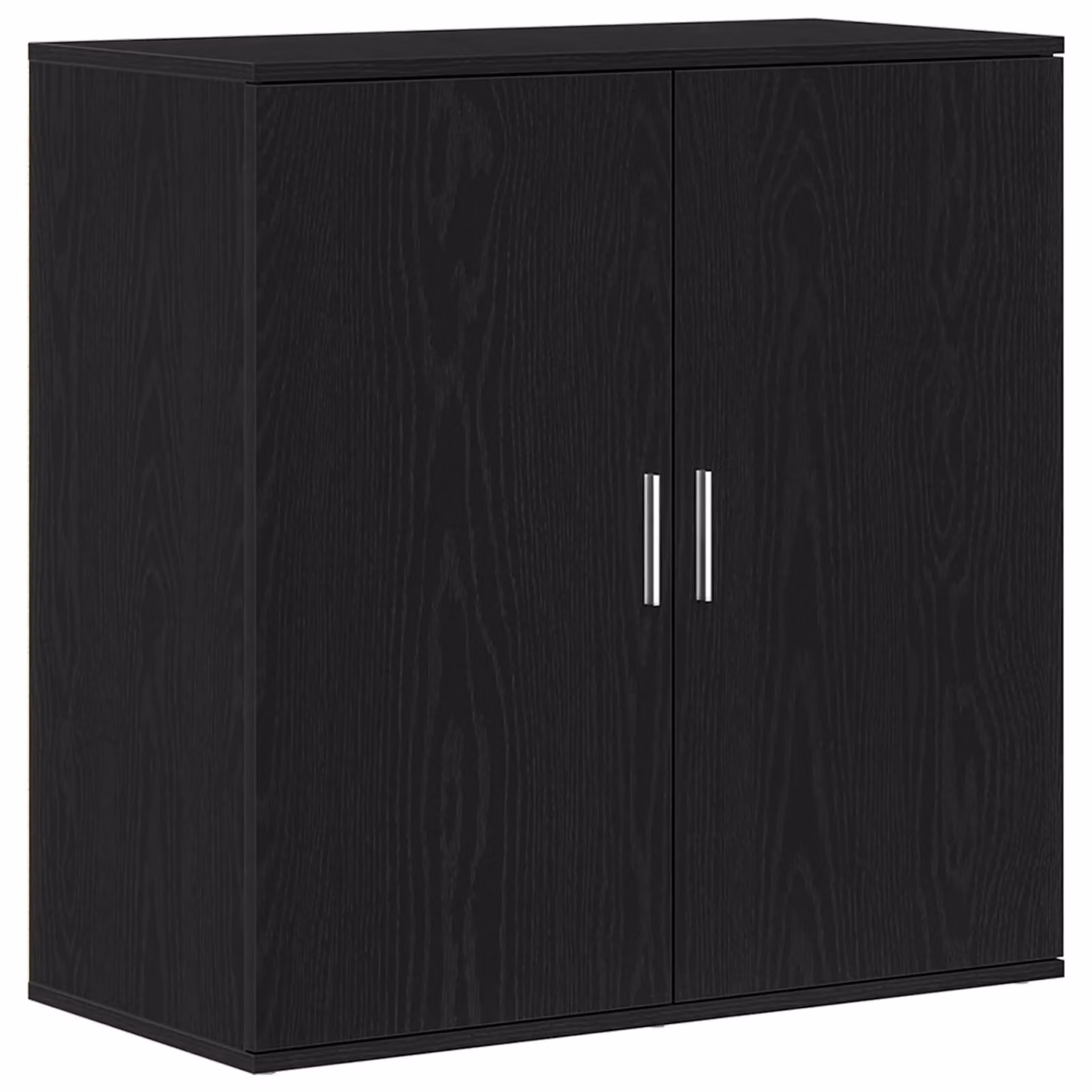 Berkfield Home Black Oak Sideboard, W: 79 cm, D: 38 cm, H: 80 cm – 2