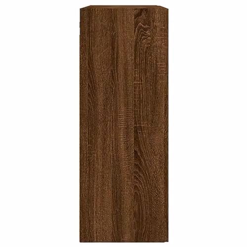 vidaXL Wall Mounted Cabinet in Brown Oak, W/D/H: 69.5 x 34 x 90 cm – 5