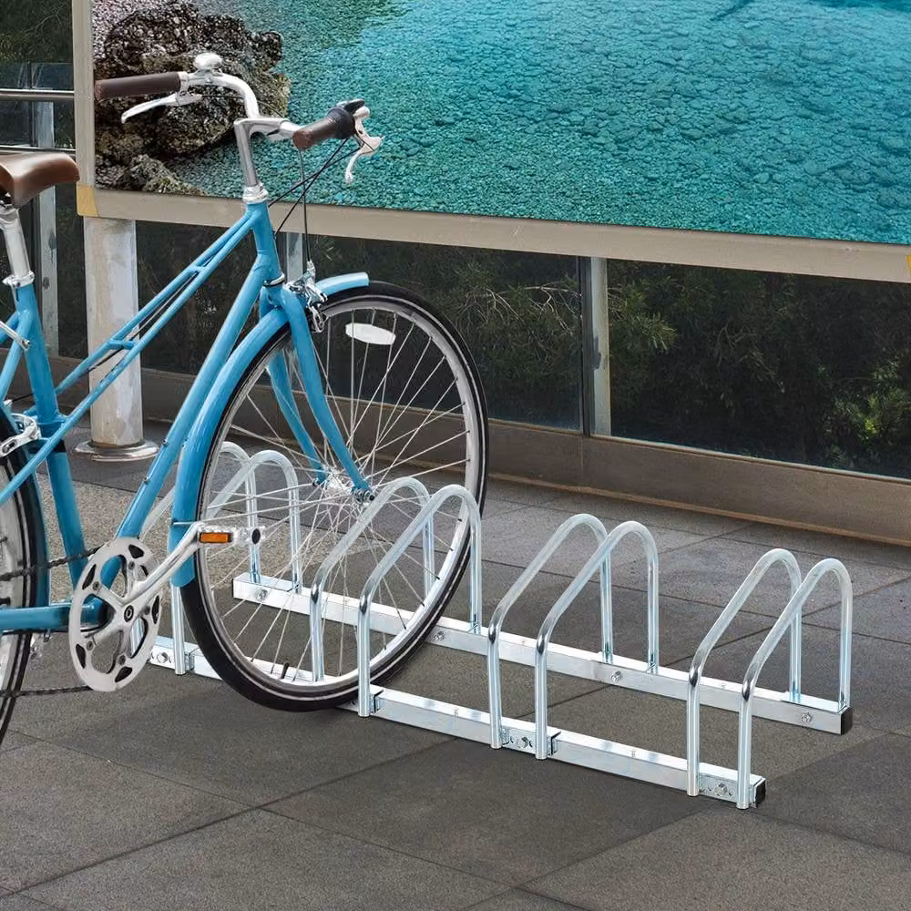 STILVORA 5 Bike Stand, Floor or Wall Mounted, Silver – 2