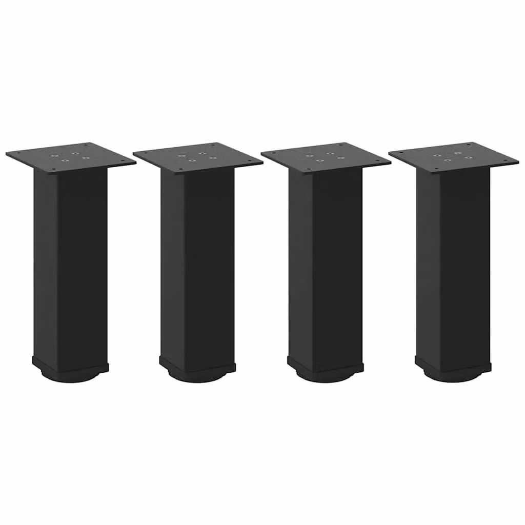 Berkfield Home Steel Coffee Table Legs, 4 Pieces, Black, Height: 31 cm – 2