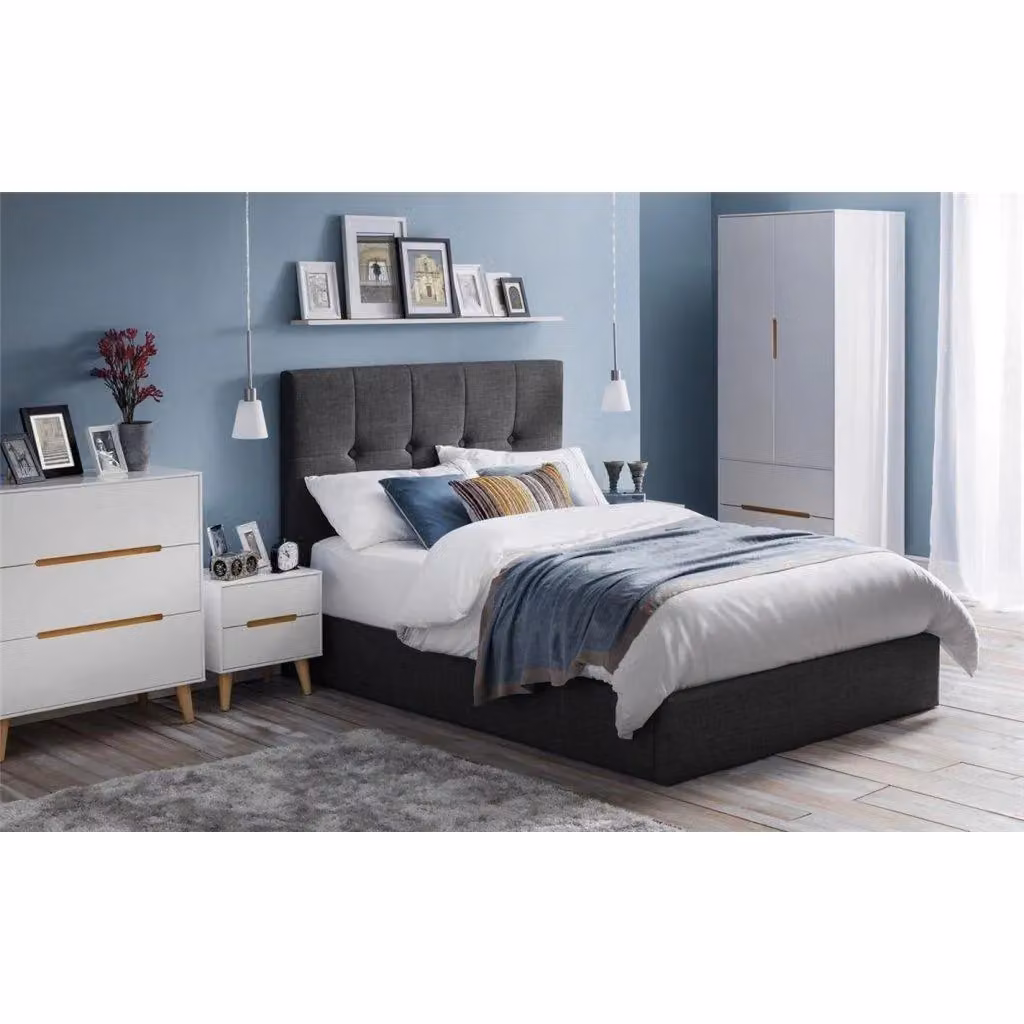 Ashfield Retro White 3 Drawer Oak Wood Chest – 2