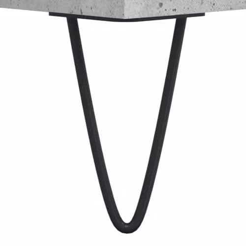 vidaXL Writing Desk in Grey Composite Wood, W/D/H: 140 x 50 x 75 cm – 3