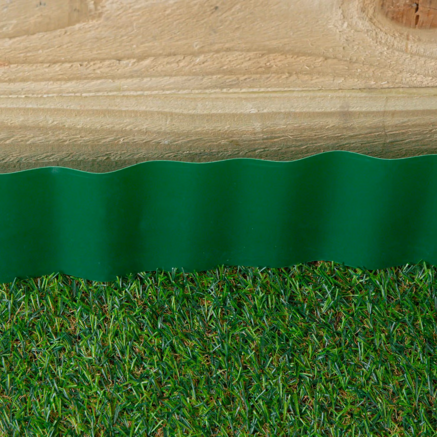 Samuel Alexander Green Plastic Corrugated Lawn Garden Edging Border, 12cm x 6m – 3