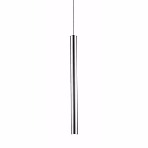 Zumaline LOYA Silver LED Cylinder Pendant Light with 450lm Warm White 3000K Illumination