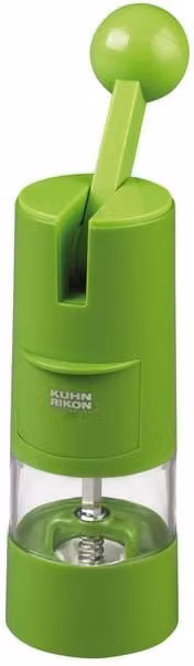 Kuhn Rikon Ratchet Grinder for Salt, Pepper and Spices, Green