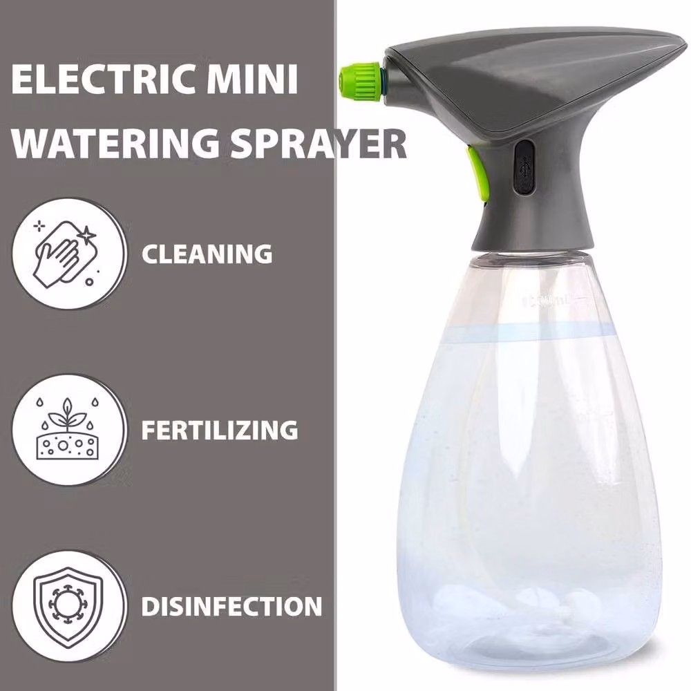 EONLION Rechargeable Battery Powered Garden Sprayer in Transparent Plastic, 1 l – 3