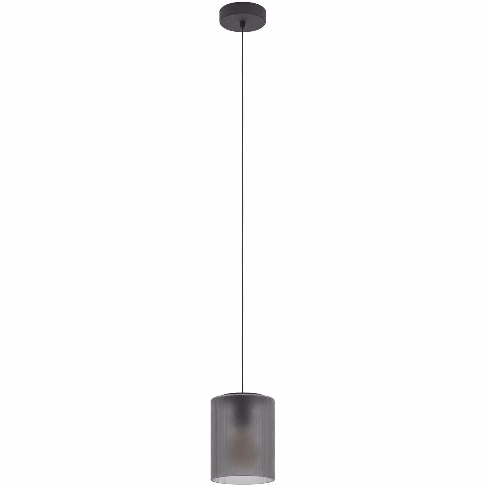 Loops Modern Black Glass Cylinder Pendant Light for Indoor Ceilings – 2