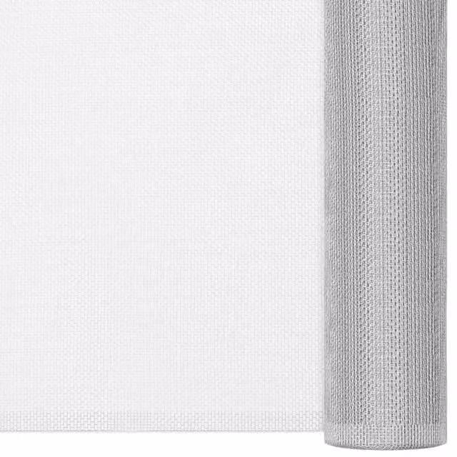 Berkfield Home Aluminium Mesh Screen, Silver, W: 112 cm, H: 200 cm