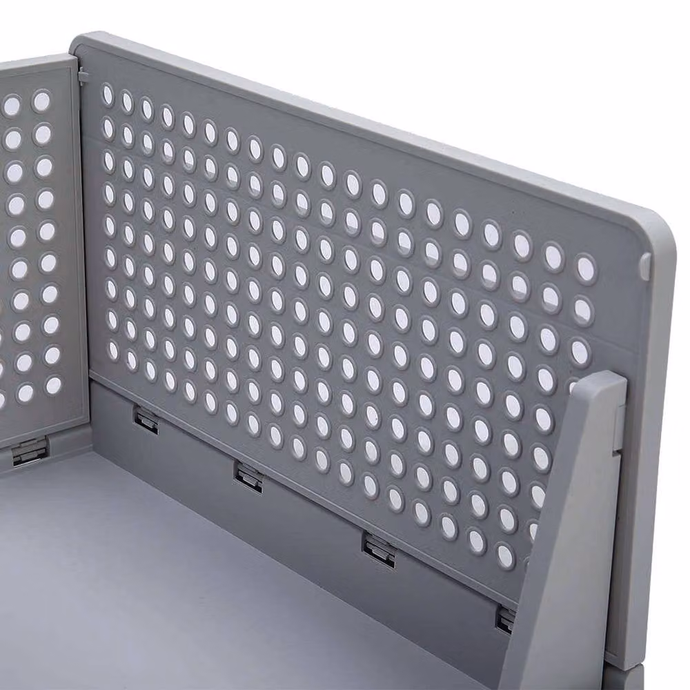Garden Sanctuary Foldable and Stackable Wardrobe Storage Box Drawer Organiser in Grey, Large – 3