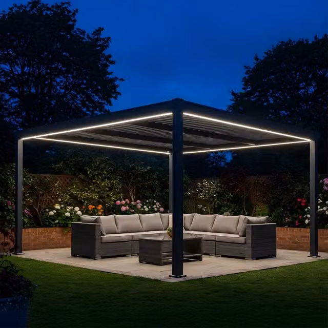 Primrose Living Veranda RGB LED Colour Changing Light Kit with Remote Control, Multicolour and White