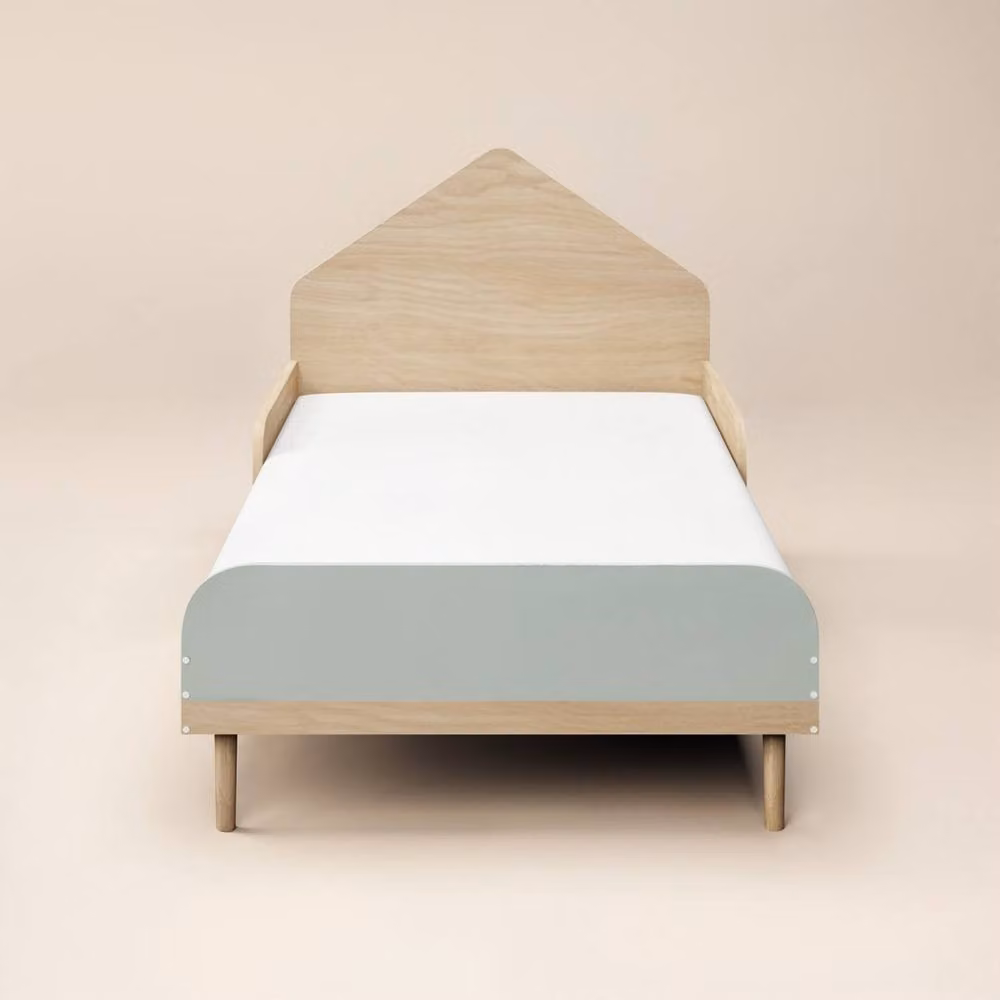 Flair Noah Single Bed in Green Oak Wood – 3