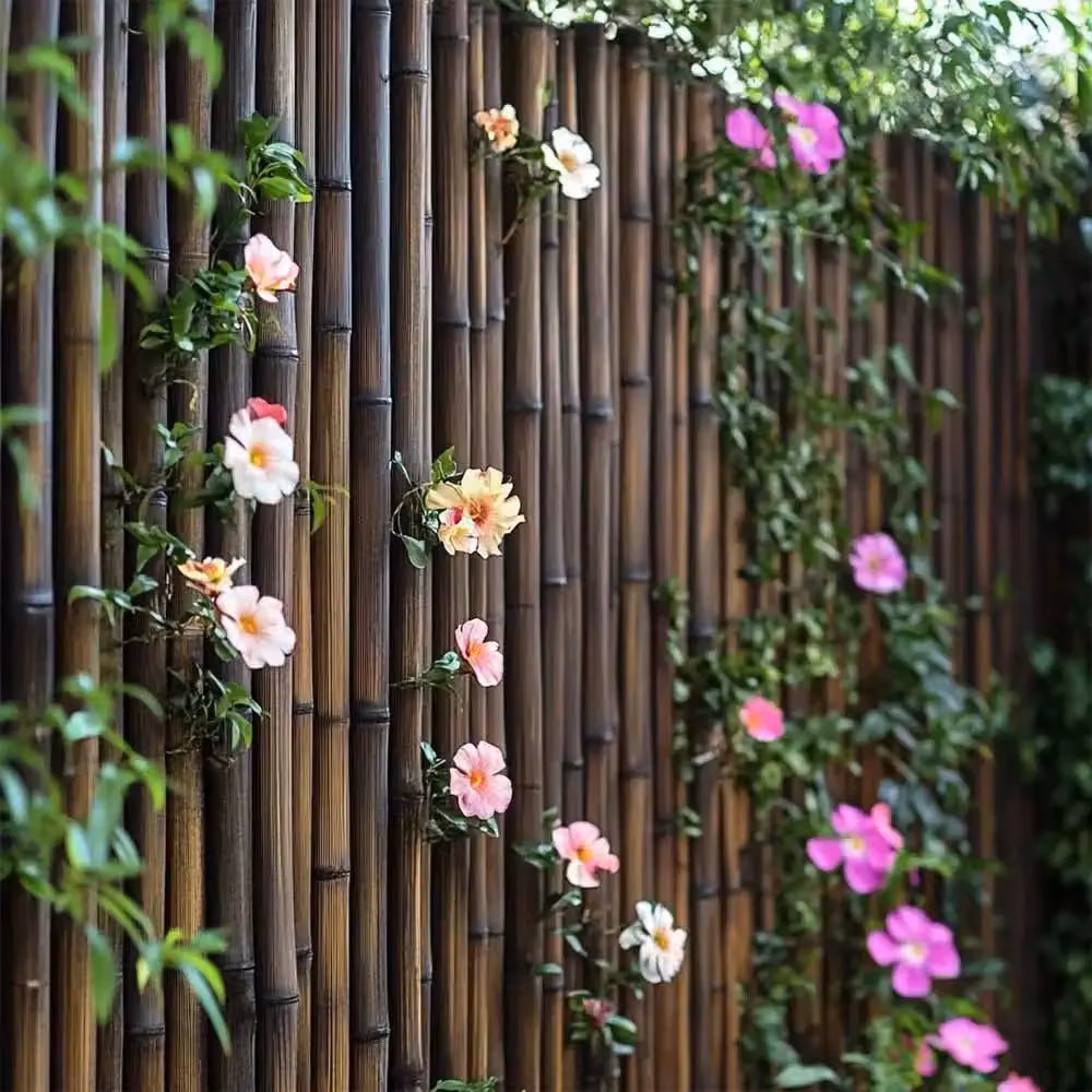 Access Garden Products Woven Bamboo Screening Mat in Black, W: 190 cm, H: 150 cm – 2