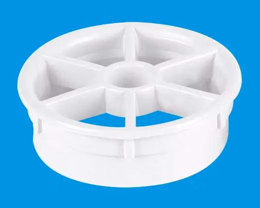 McAlpine Round White Plastic Point Drain Shower Grid – 2