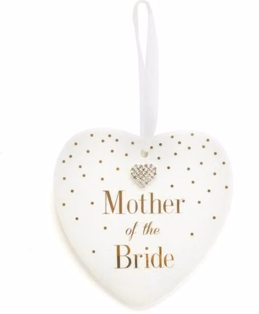 KDMD Mad Dots Mother of the Bride Hanging Plaque 2 Pack in White