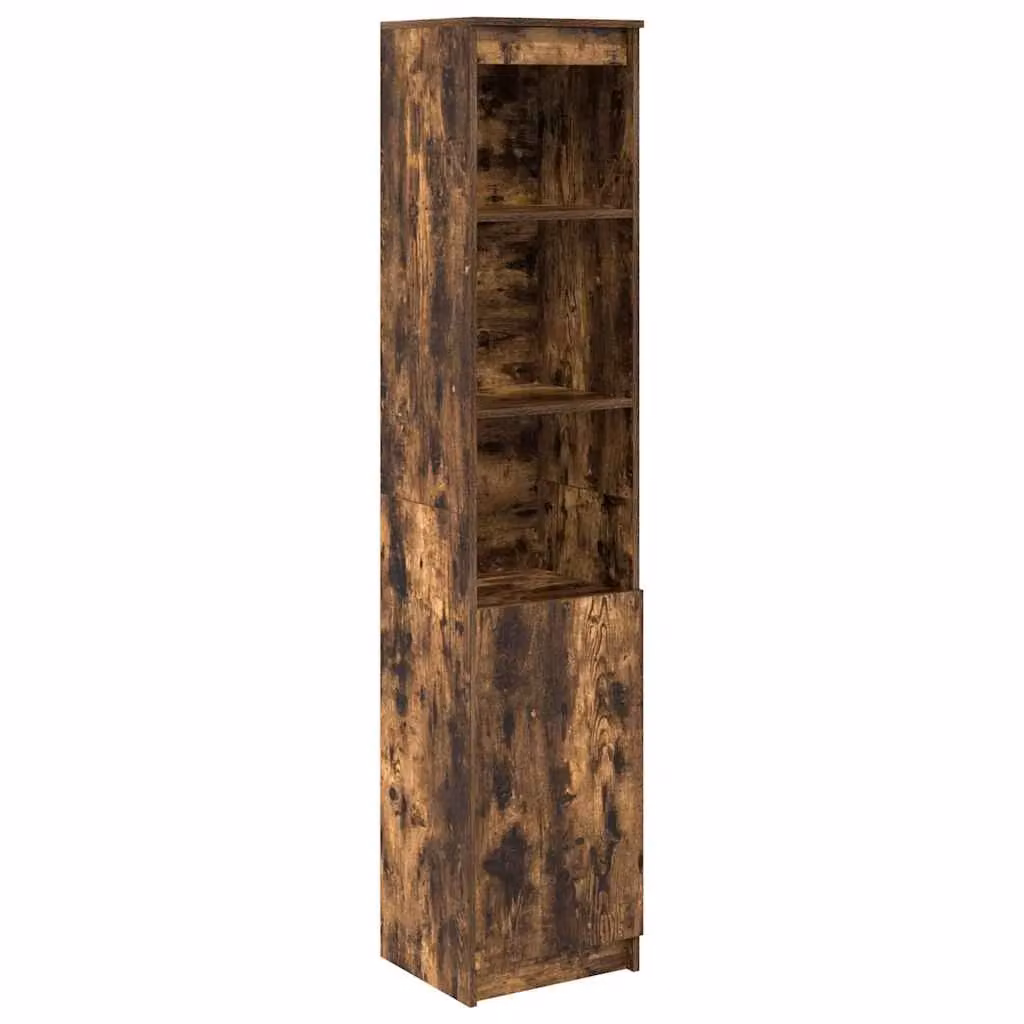 Berkfield Home Smoked Oak Highboard in Brown, W/D/H: 37.5 x 35 x 180 cm – 2