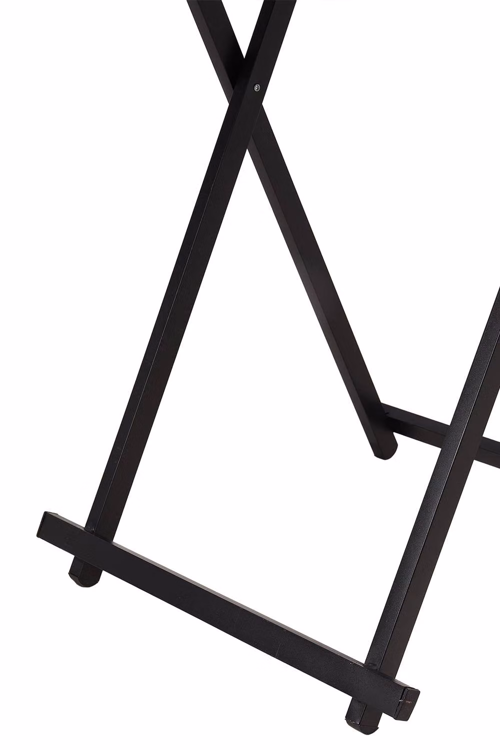 Garden Sanctuary Rectangular Foldable Dining Table in Matt Black Powder Coated Steel and MDF Laminate – 6